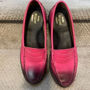 G.H. Bass & Co. Pink and Black Loafers